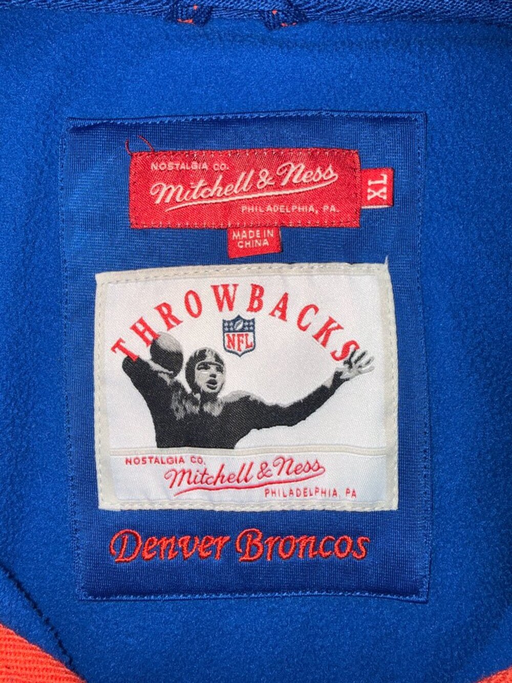 VTG Denver Broncos Mitchell & Ness Throwback Jacket - Picture 4 of 6